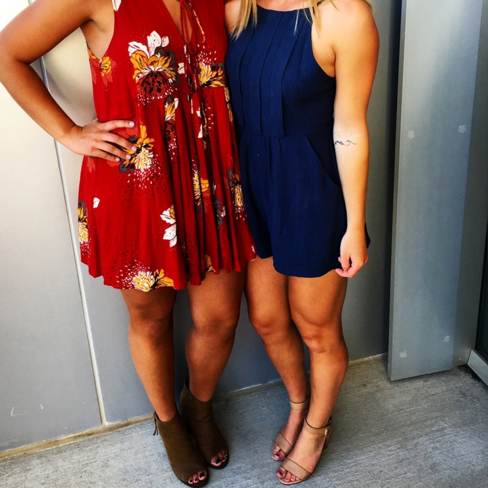Navy blue romper!